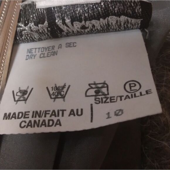 VINTAGE LORI WEIDNER SILVER GREY FAUR FUR VEST SUEDE BACK FAUX FOX HAIR - Picture 15 of 16